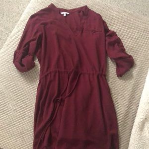 Burgundy dress